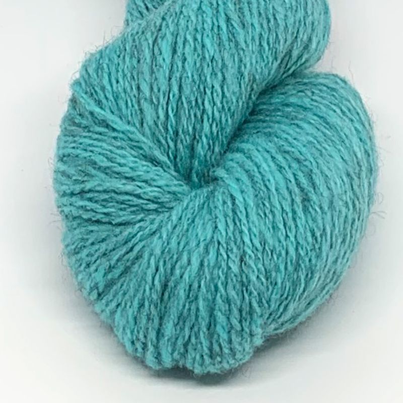 Vidde lamullgarn, lys turkis
