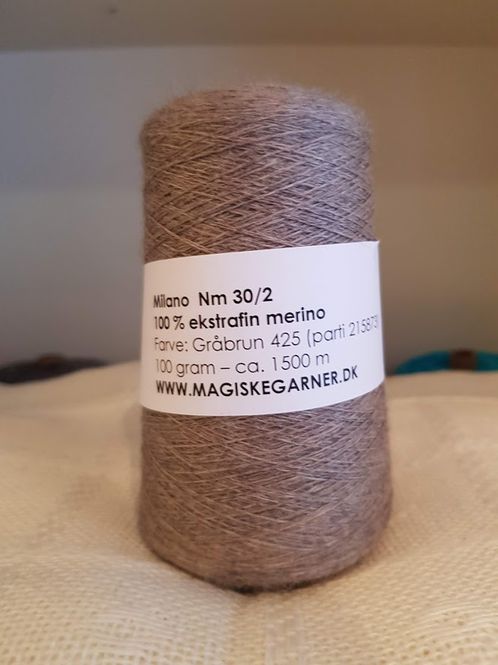 Hovedbilde Merino ull 30/2 f. Brungrå 425
