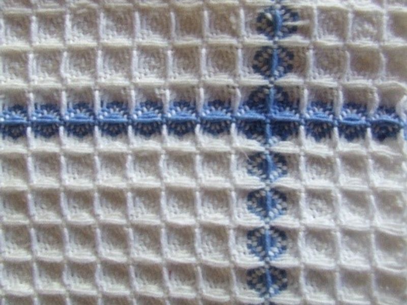 Vevpakke Håndkle i vaffelbinding bleket