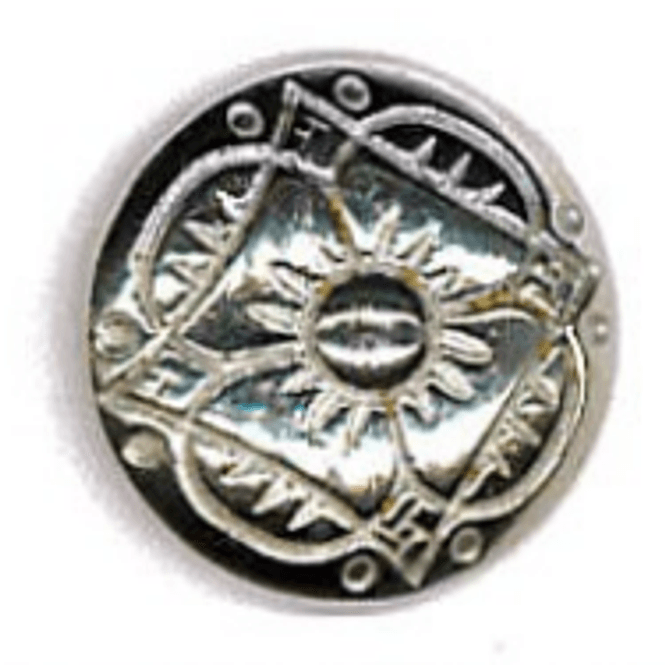 Hovedbilde Sølvknapp 19mm 4-kløver Tinn